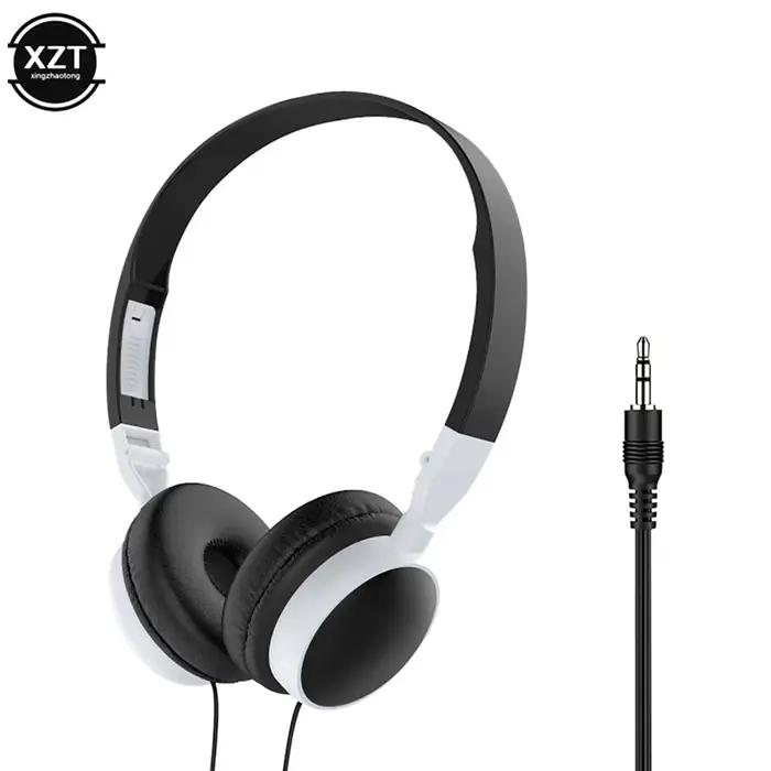 Nouvelle mode filaire pliable 3.5mm HiFi Audio basse casque musique sport jeu casque professionnel c