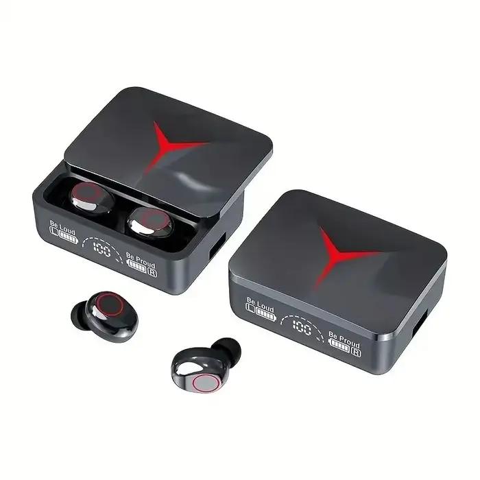Écouteurs sans fil casques de jeu Bluetooth 5.3 stéréo sport écouteurs LED affichage numérique avec