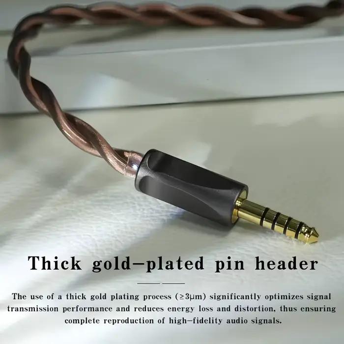 Câble IEM haut de gamme Nici HiFi 20, fiches 4,4 mm/3,5 mm/6,35 mm avec MMCX 2 broches pour IE900, I