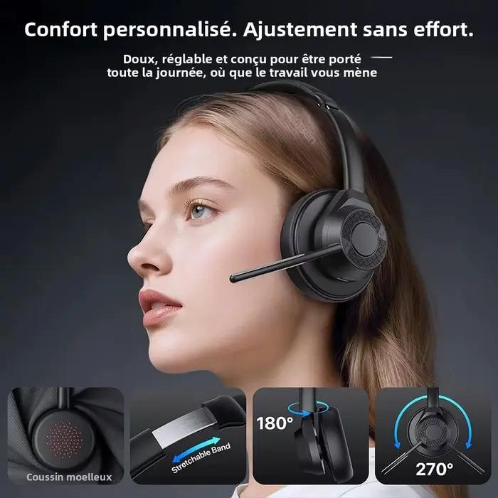 Casque Bluetooth sans fil 5.4