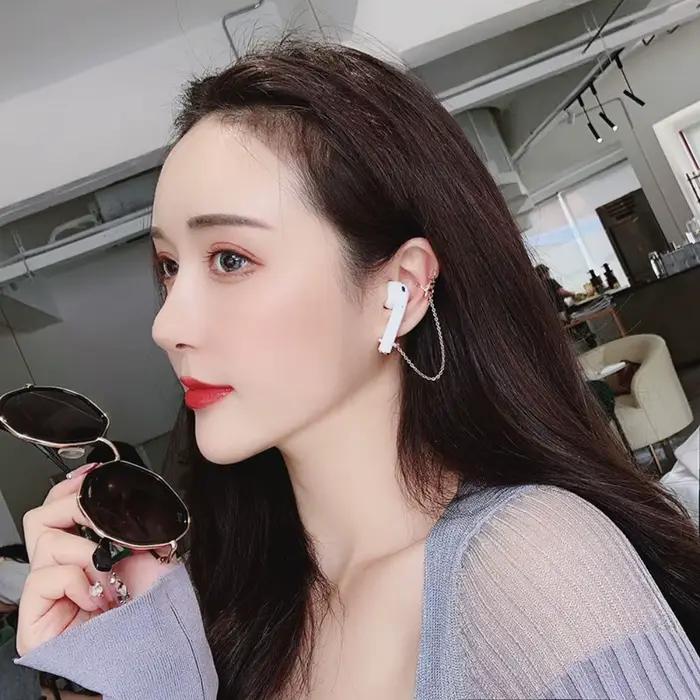 Support d'écouteurs sans fil en acier inoxydable anti-perte pour AirPods Pro 2/AirPods 3 2 1