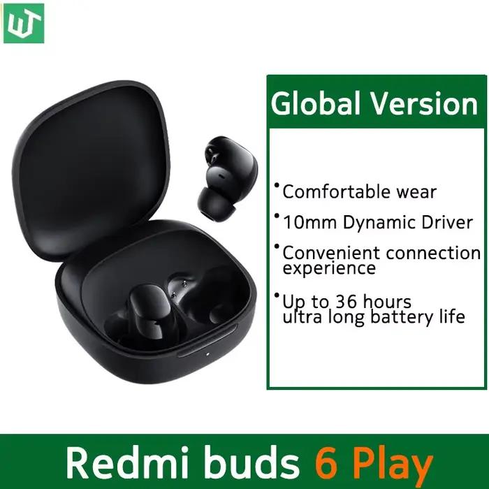 Version mondiale Redmi buds 6 Play écouteur 10mm pilote dynamique AI suppression du bruit pour appel Bluetooth 5.4 TWS casque