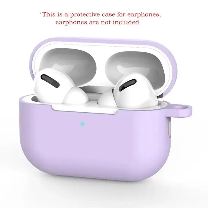 Pour AirPods Pro étui de protection Silicone nouvelle couleur unie Apple Bluetooth casque coque souple housse