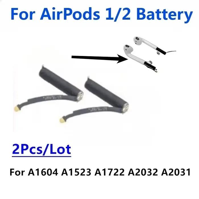Nouvelle batterie pour Airpods 1er 2ème A1604 A1602 A1523 A1722 A2032 A2031 Air Pods 1 2 casque sans fil compartiment de chargement boîte A1596
