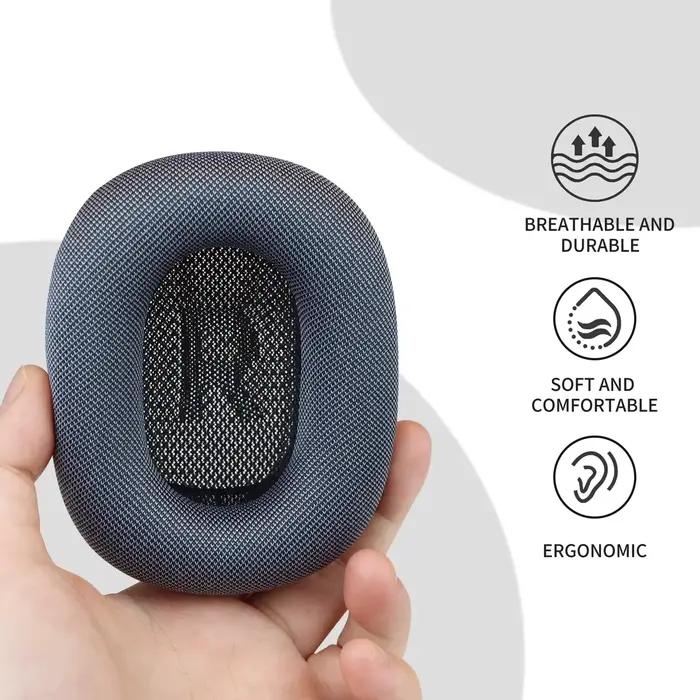 Housses d'oreillettes en cuir et mousse à mémoire de forme pour AirPods Max 2024 accessoires d'écouteurs confortables et durables six couleurs audacieuses occasions spéciales à offrir