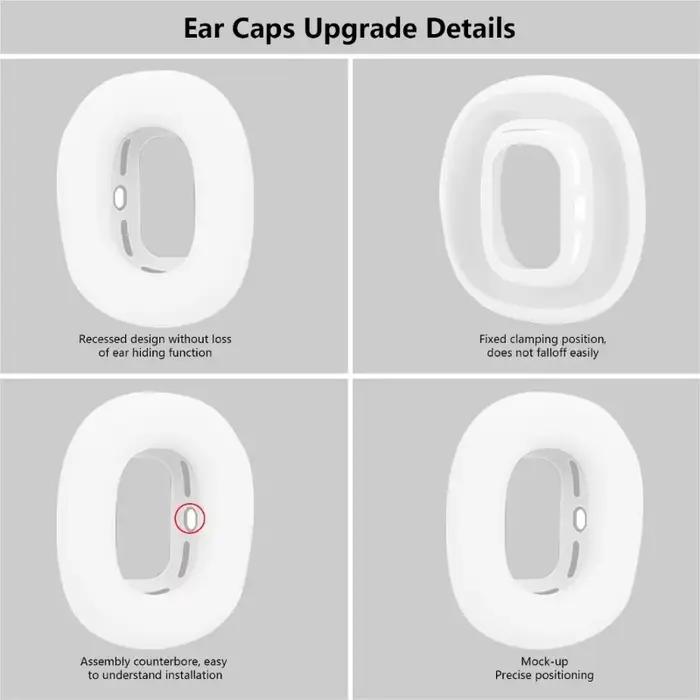 Coussinets d'oreille en silicone pour AirPods Max protecteurs d'écouteurs confortables et durables pour femmes et hommes occasions quotidiennes et spéciales