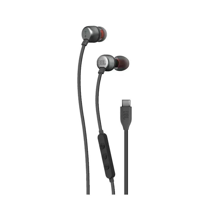 Écouteurs intra-auriculaires JBL TUNE 310C avec microphone intégré et contrôle de volume pour musique haute résolution et appels filaires