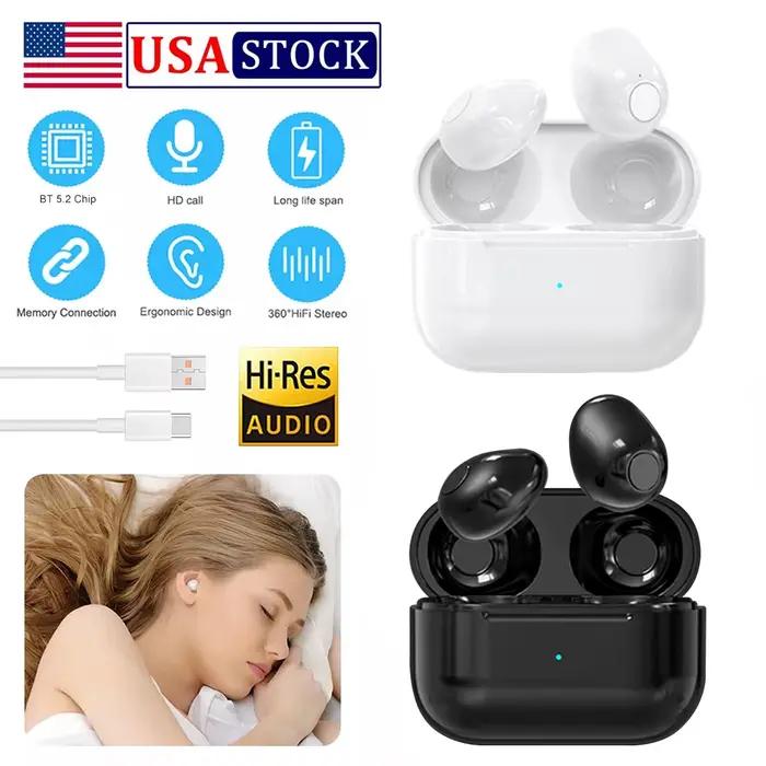 Écouteurs invisibles Mini casque Bluetooth TWS sans fil avec Microphone HD appel stéréo contrôle tactile