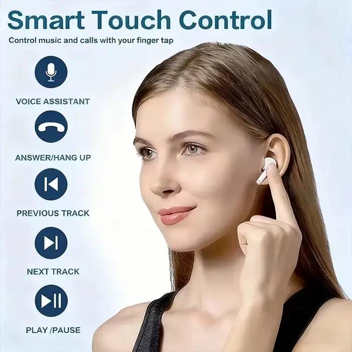 Écouteurs Bluetooth TWS sans fil stéréo avec suppression du bruit ANC et audio HiFi pour femmes et hommes occasions spéciales et quotidienne