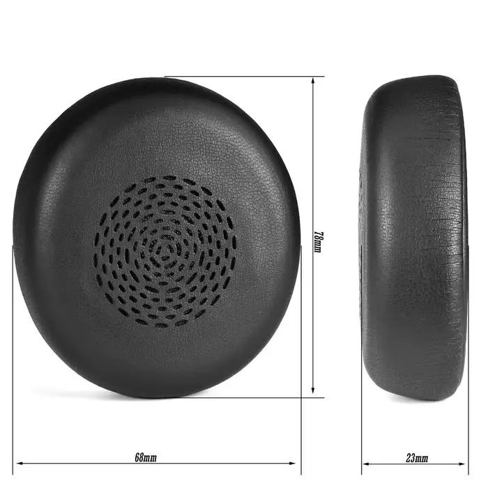 1 paire de coussinets d'oreille de remplacement en cuir PU