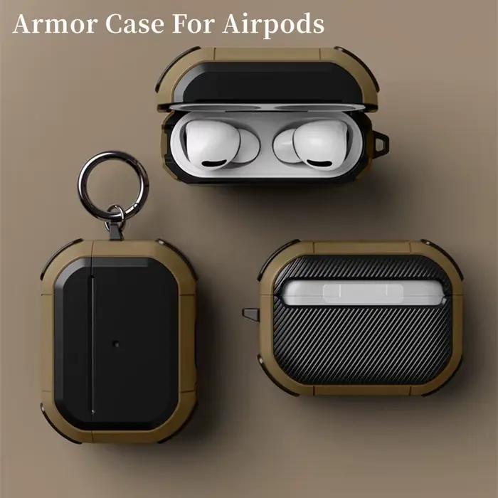 Étui de protection blindé pour AirPods Pro 3 2e génération AirPods 4 3e 3 2 1ère génération en plastique avec couleurs variées et tailles adaptatives pour protéger et personnaliser votre boîte d'écouteurs