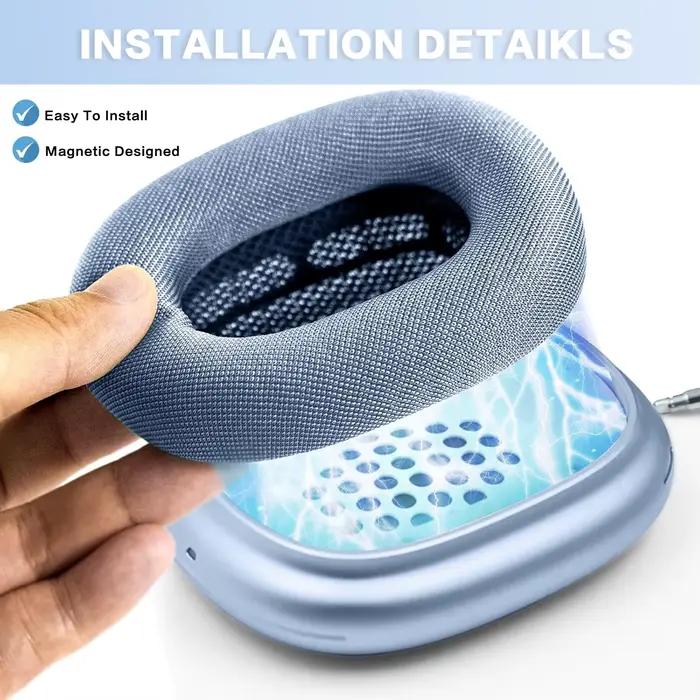 Compatible avec les coussinets d'oreille améliorés AirPods Max