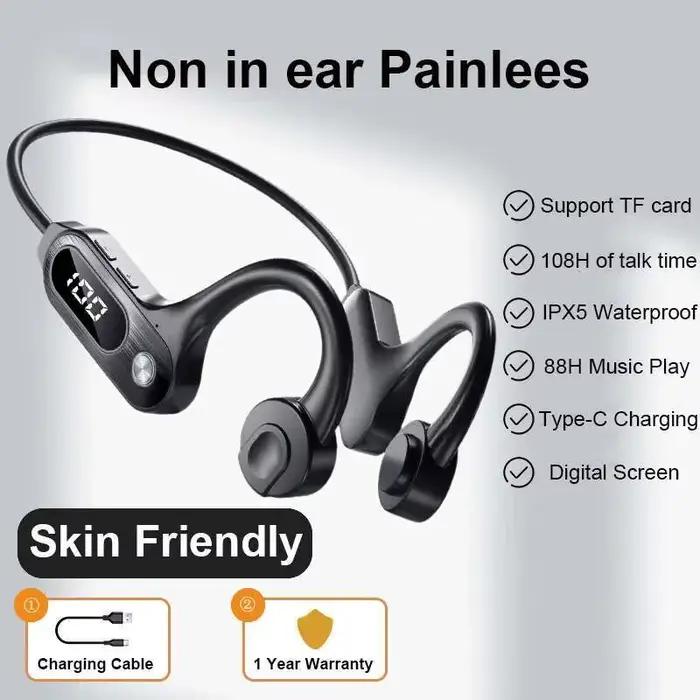 Écouteurs de sport Bluetooth à Conduction osseuse