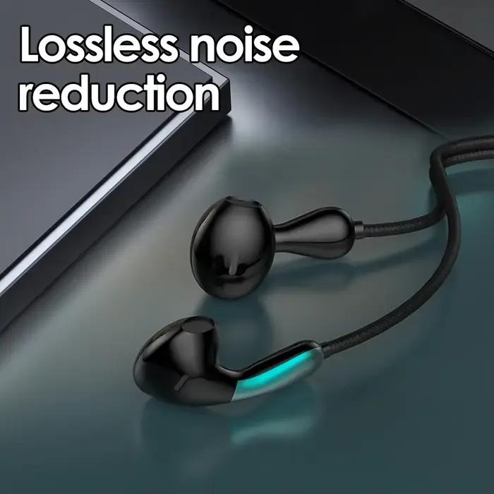 Casque filaire de musique stéréo de type C avec micro