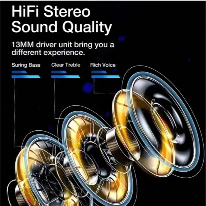 Écouteurs Bluetooth TWS sans fil stéréo avec suppression du bruit ANC et audio HiFi pour femmes et hommes occasions spéciales et quotidienne