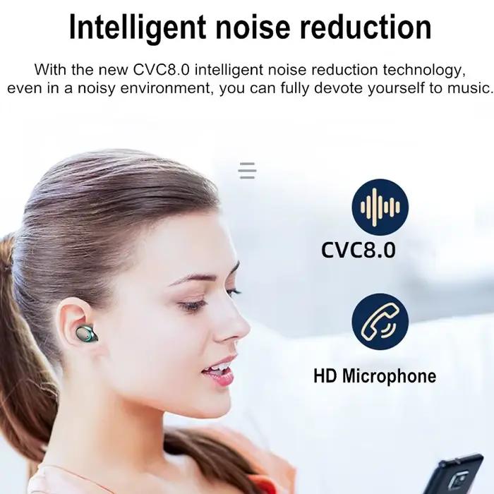 TWS écouteur Bluetooth 5.0 casque sans fil HiFi stéréo sport étanche écouteurs