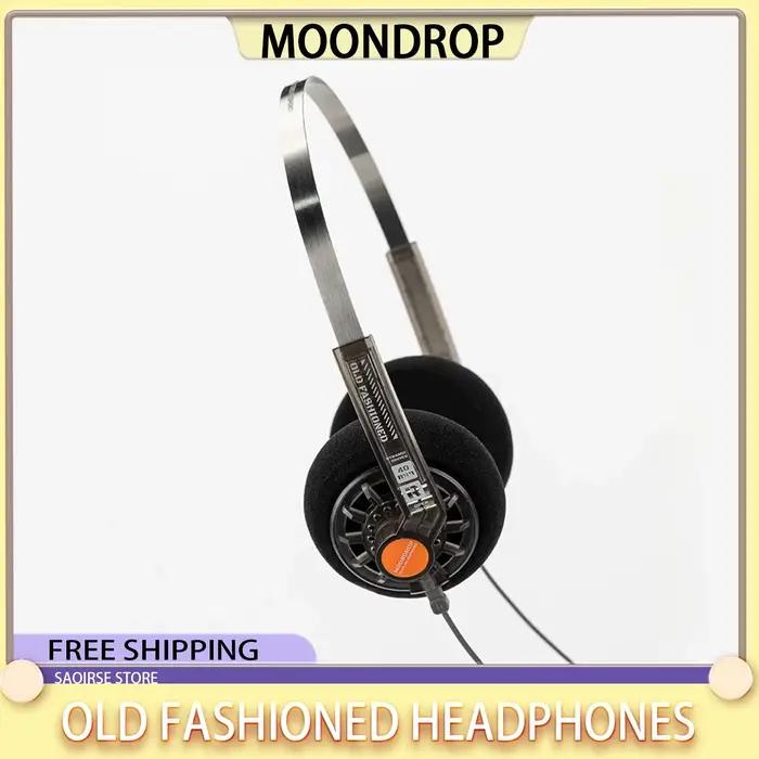 Casque audio supra-auriculaire MOONDROP Old Fashioned avec grand transducteur dynamique de 40 mm