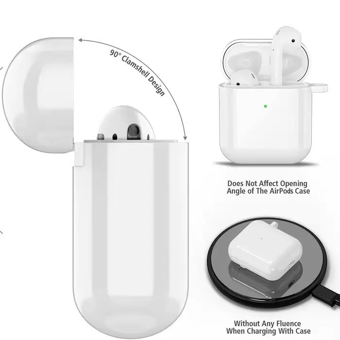 Étui pour écouteurs transparent Compatible pour Apple AirPods Pro 2e génération housse de protection