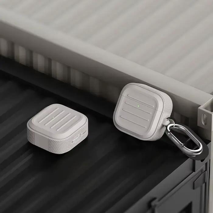 Étui de protection en silicone souple pour AirPods Pro avec boucle porte-clés