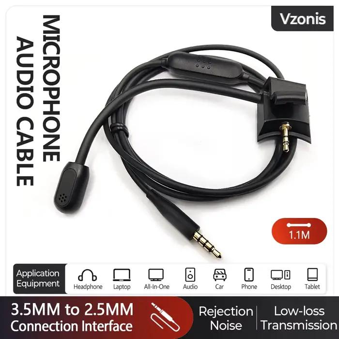 Microphone QC45 avec interrupteur muet pour Bose Quietcomfort 45