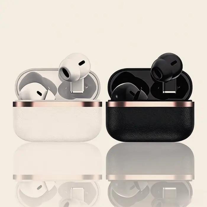 Écouteurs intra-auriculaires TWS en cuir