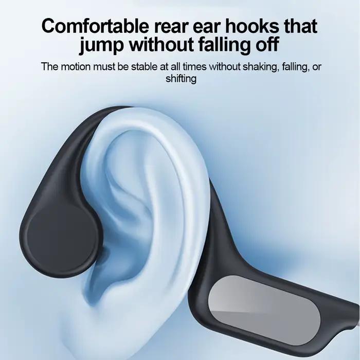 Conduction osseuse sans fil écouteur Bluetooth 6.0 stéréo musique casque IP5 étanche suppression du bruit accrocher