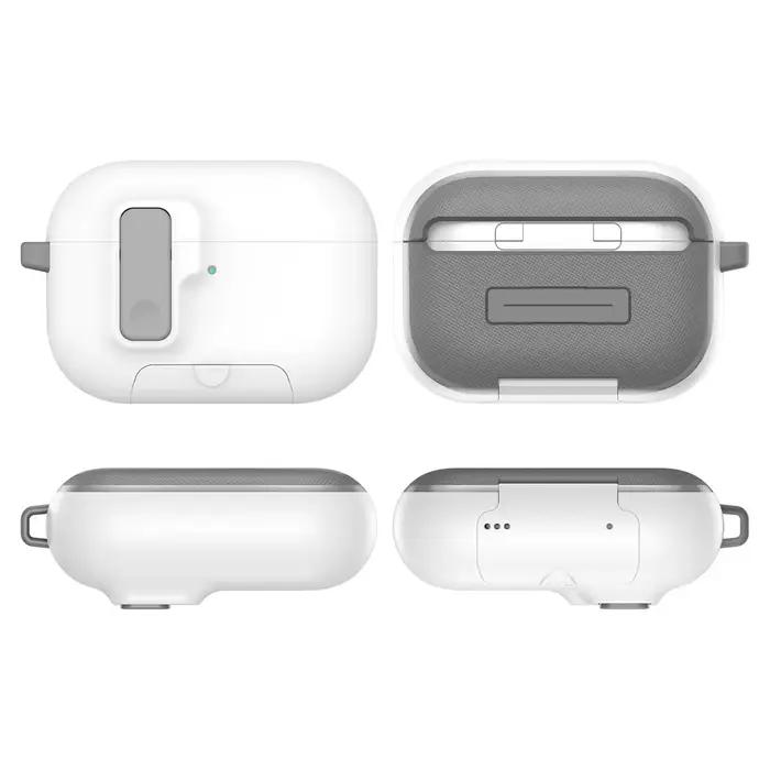(Bleu moelleux) pour Airpods Pro 3 nouveau Design de couvercle Pop-Up automatique de Protection complète avec étui de