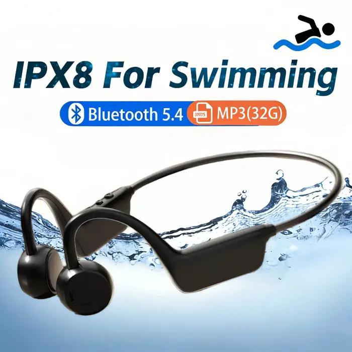 Casque à conduction osseuse sans fil pour la natation et le sport