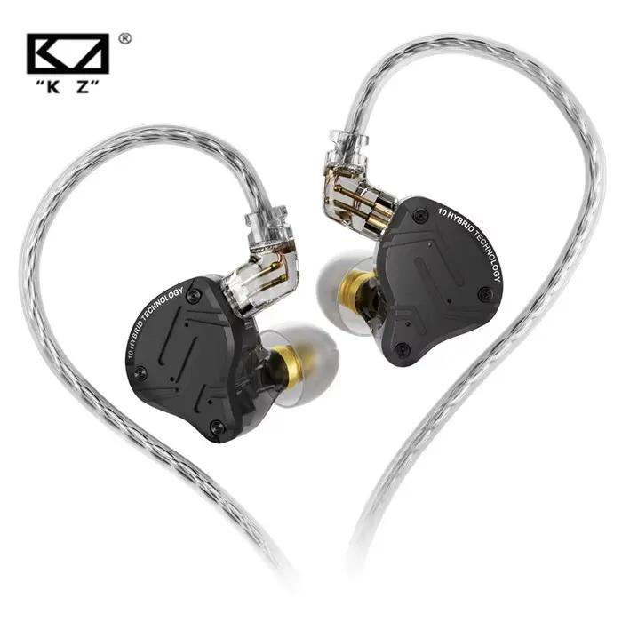 Ecouteurs intra-auriculaires filaires KZ ZS10 Pro X haute qualité avec microphone pour musique et téléphonie occasions spéciales femmes hommes