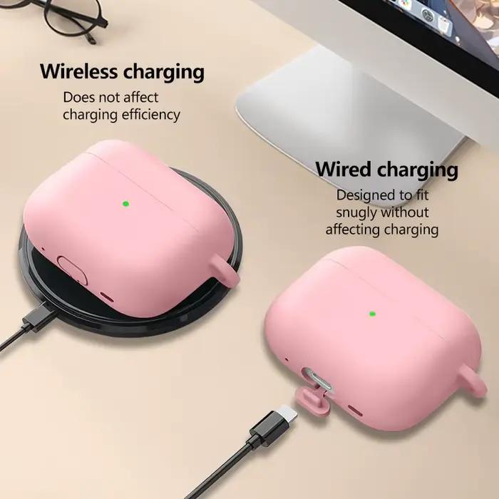 Coque de protection en silicone souple antichoc pour AirPods Pro 3 avec porte-clés variété de couleurs pour hommes et femmes occassions spéciales