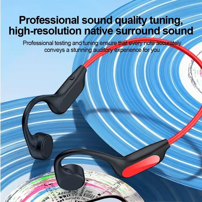 Conduction osseuse sans fil écouteur Bluetooth 6.0 stéréo musique casque IP5 étanche suppression du bruit accrocher