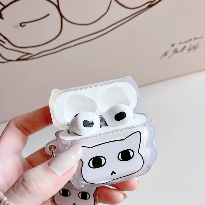 Étuis pour écouteurs Bluetooth avec motif de chiot mignon et chaton adorable