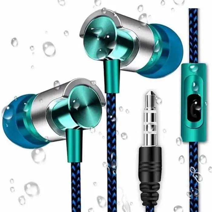 Écouteurs intra-auriculaires filaires MIIQNUS avec microphone et contrôle de volume pour mobiles et sports