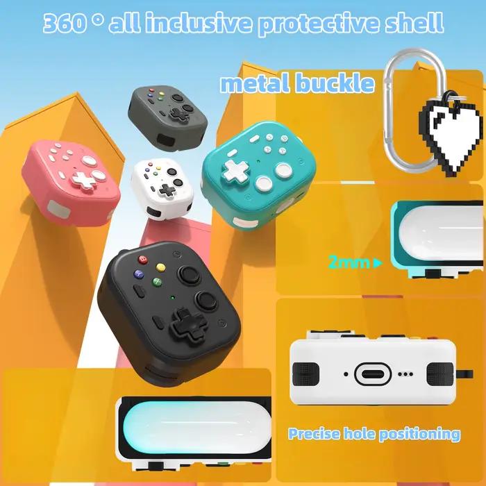 Coque de protection rétro anti-chute pour Airpods Pro 3e génération (câble USB-C 2025) avec design de console de jeu 3D