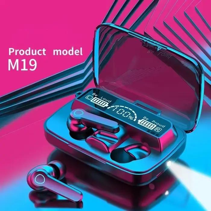 Écouteurs tactiles intelligents M19 TWS