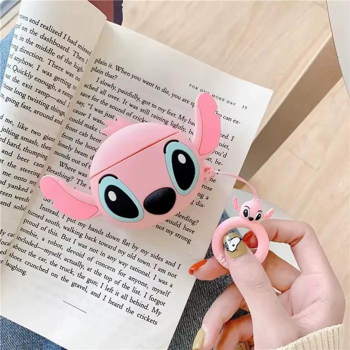 Pour AirPods 4 3 2 1 Pro Pro2 étui pour écouteurs point 3D Couple dessin animé Silicone boîte de protection