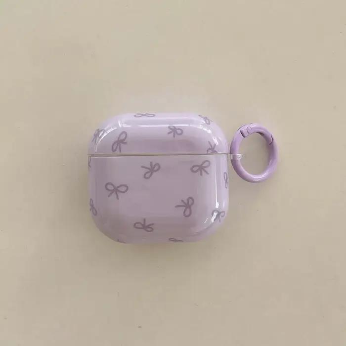 4 couleurs rose jaune violet bleu arc imd étui pour écouteurs pour apple airpods 4 1 2 3 pro 2ème boîte de chargement bluetooth sans fil