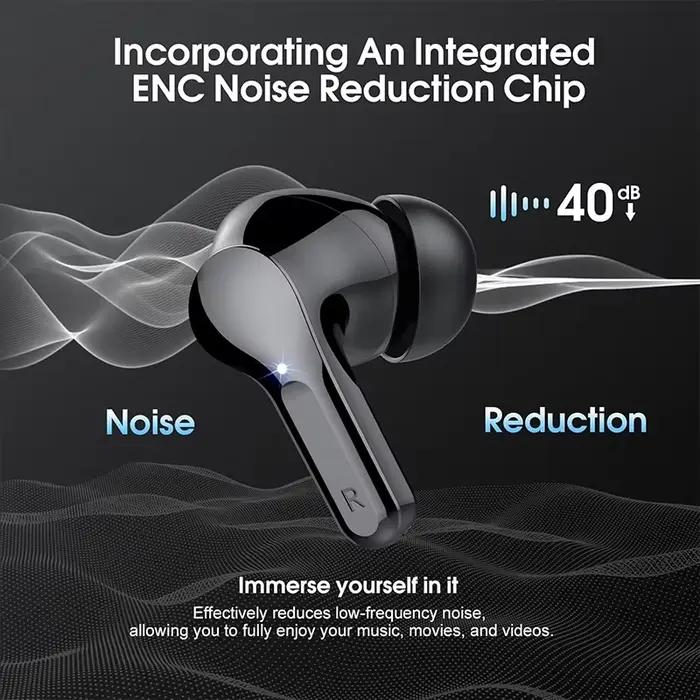 Nouveaux écouteurs sans fil UYUXIO stéréo HiFi BT5.3 avec suppression du bruit ENC 48H affichage LED écouteurs IP7 étanches pour femmes et hommes occasions spéciales