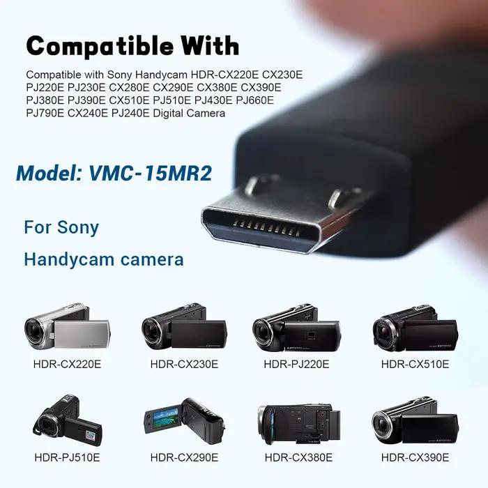 Câble AV VMC-15MR2, cordon de sortie vidéo/audio RCA pour caméscope Sony Handycam série DCR-HC/PC/DVD/SR/UX – Lecture de bandes DV sur TV