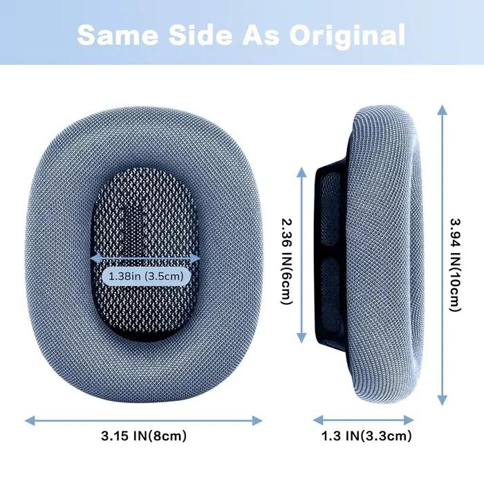 Compatible avec les coussinets d'oreille améliorés AirPods Max