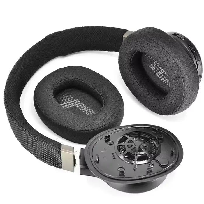 Coussinets d'oreille en cuir et mousse pour écouteurs JBL compatibles avec JBL E65 E65BTNC Duet NC Live 650BTNC Live 660 BTNC pour une écoute musicale confortable et durable