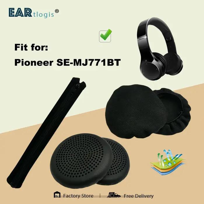 Couvre-oreillettes Morepwr absorbants de la sueur pour écouteurs Pioneer SE-MJ771BT en matériau spécial résistant aux germes et déodorants pour usage quotidien et cadeau pour passionnés de musique