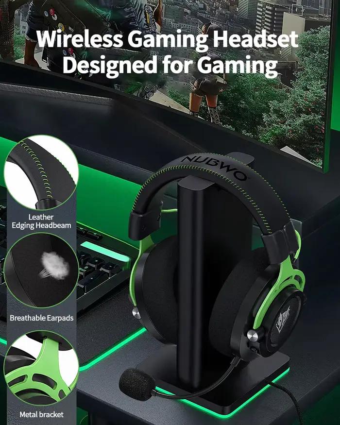 NUBWO G03 casque de jeu Bluetooth 2.4GHz Dongle double