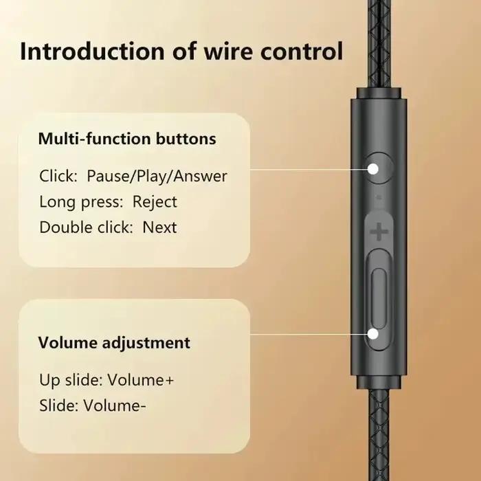 Écouteurs intra-auriculaires filaires pour jeux avec doubles prises 3