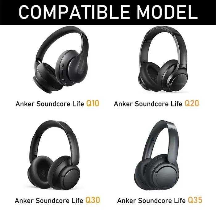 Coussinets d'oreille pour Anker Soundcore Life Q10 Q20 Q30 Q35