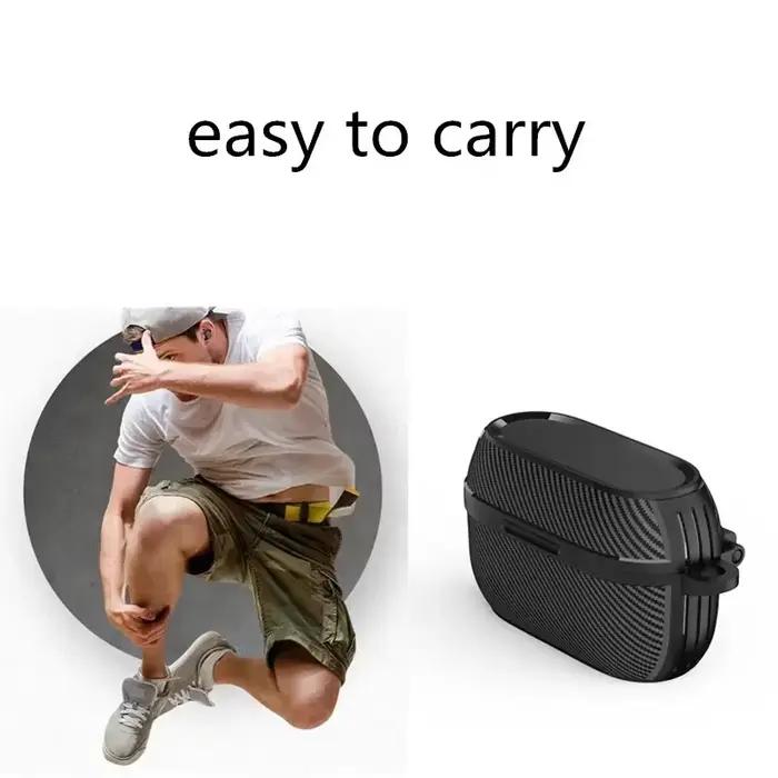 Coque en fibre de carbone et TPU pour Jabra Elite Active 75T Elite 7 Pro Ecouteurs protection antichoc design élégant pour femmes et hommes occasions spéciales