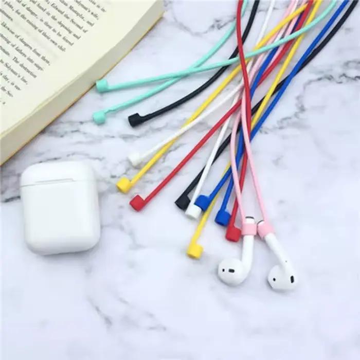 Airpods sangle Airpods Anti perte corde Silicone Airpods lanière compatible pour Airpods corde écouteur stockage Anti-perte
