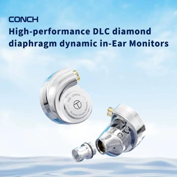 Écouteurs intra-auriculaires TRN Conch Lucky Bag haute performance avec diaphragme dynamique DLC