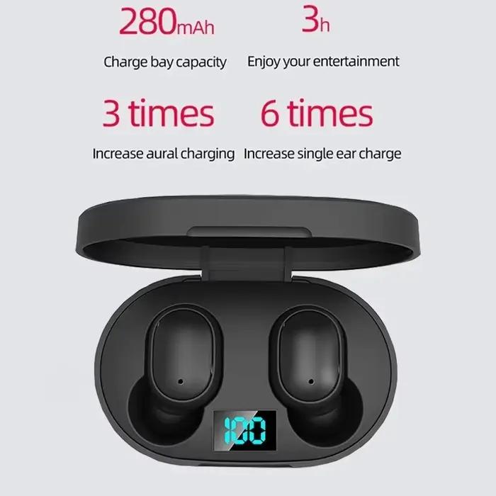 Ecouteurs EOENKK sans fil pour sport et travail avec microphone pour iPhone Xiaomi Vivo Oppo