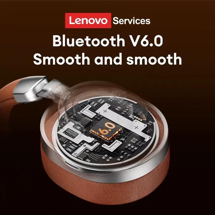 Lenovo LE602 Bluetooth 6.0 sur l'oreille casques HiFi stéréo son à la mode musique écouteurs ENC HD appel sans fil filaire casque